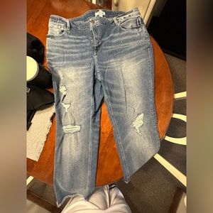 Lane Bryant high rise straight jeans